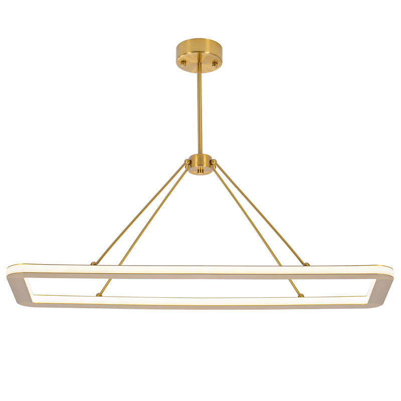 Подвесной светильник HALO RECTANGLE PENDANT Золотой Подвесной светильник HALO RECTANGLE PENDANT Золотой в Костроме | Loft Concept