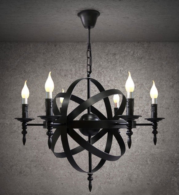 Люстра Black Sphere Loft Deco Черный Люстра Black Sphere Loft Deco Черный в Костроме | Loft Concept