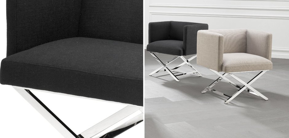 Кресло Eichholtz Chair Dawson Black Кресло Eichholtz Chair Dawson Black - Loft-Concept в Костроме