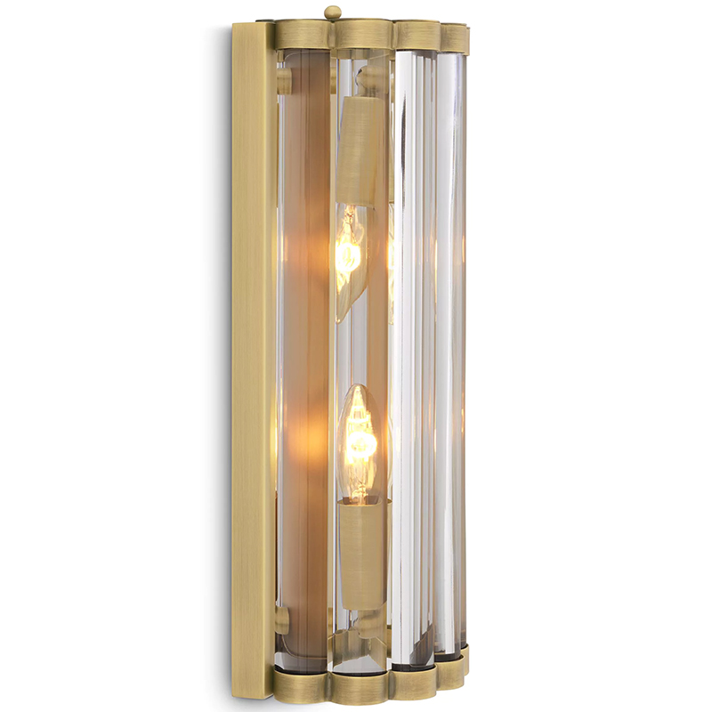 Бра Eichholtz Wall Lamp Amalfi S Brass Латунь Прозрачное Стекло Бра Eichholtz Wall Lamp Amalfi S Brass Латунь Прозрачное Стекло в Костроме | Loft Concept