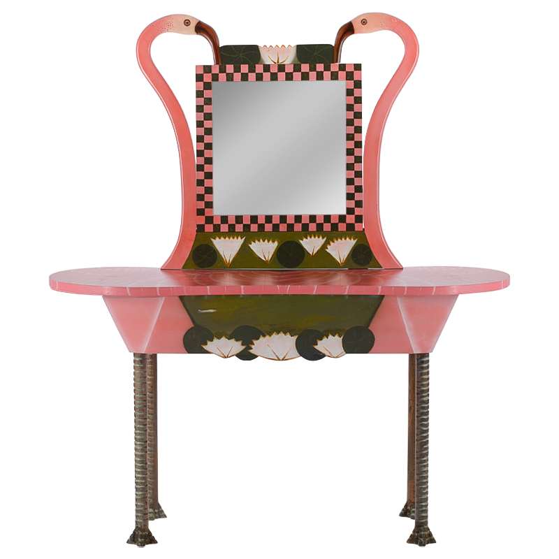 Трельяж Flamingos and Lotus Dressing Table Розовый Латунь Трельяж Flamingos and Lotus Dressing Table Розовый Латунь в Костроме | Loft Concept