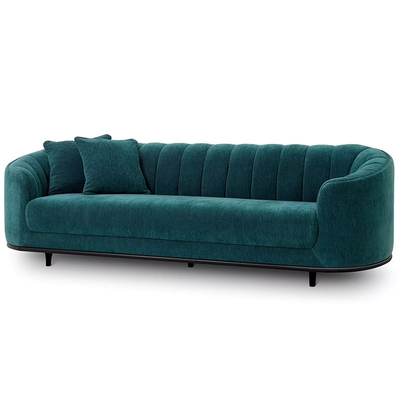 Диван Eichholtz Sofa Agostino Бирюзовый Черный Диван Eichholtz Sofa Agostino Бирюзовый Черный в Костроме | Loft Concept