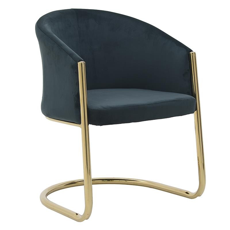 Стул Imelda Chair Gray Серый Глянцевое золото Стул Imelda Chair Gray Серый Глянцевое золото в Костроме | Loft Concept