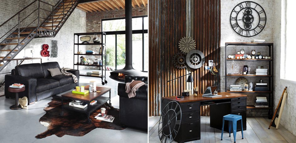 Стеллаж Industrial Bar Oak Stella Стеллаж Industrial Bar Oak Stella - Loft-Concept в Костроме