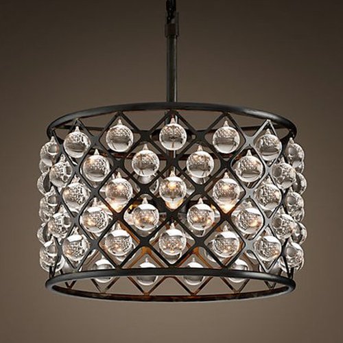 Люстра RH Spencer Hoop Chandelier Черный Люстра RH Spencer Hoop Chandelier Черный в Костроме | Loft Concept