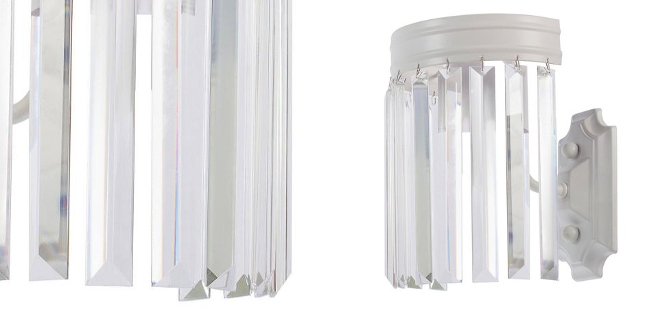 Настенная лампа RH Odeon Clear Glass White Bra Настенная лампа RH Odeon Clear Glass White Bra - Loft-Concept в Костроме