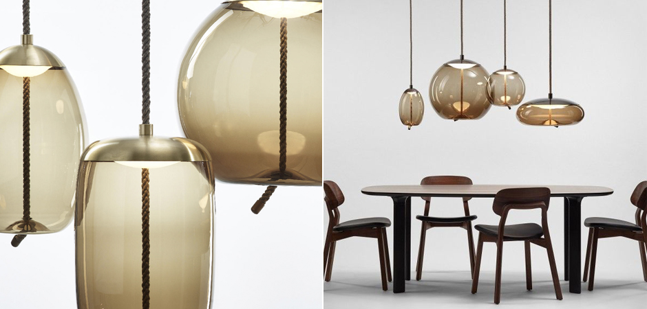 Подвесной светильник KNOT Small Amber glass Подвесной светильник KNOT Small Amber glass - Loft-Concept в Костроме
