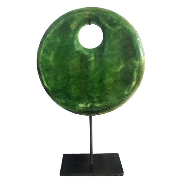 Аксессуар Зеленый диск Chrysoprase Зеленый Аксессуар Зеленый диск Chrysoprase Зеленый в Костроме | Loft Concept