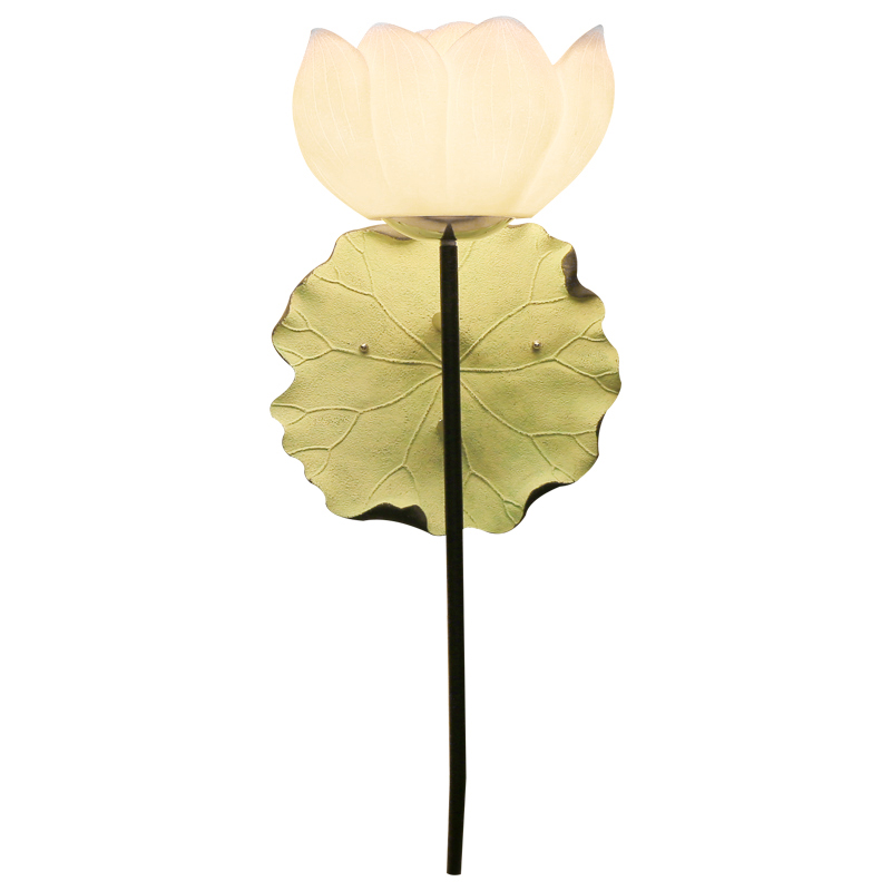 Бра White Lotus Flower Sconce Белый Зеленый шалфей Бра White Lotus Flower Sconce Белый Зеленый шалфей в Костроме | Loft Concept