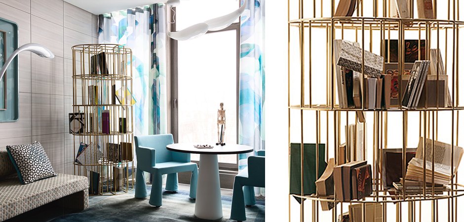 Стеллаж CECCOTTI Bibliotheque Golden Сage Стеллаж CECCOTTI Bibliotheque Golden Сage - Loft-Concept в Костроме