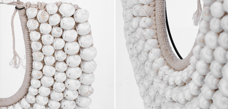 Ожерелье из ракушек на подставке Round Shell Necklace Ожерелье из ракушек на подставке Round Shell Necklace - Loft-Concept в Костроме