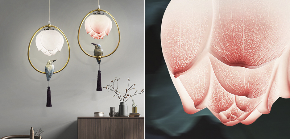 Подвесной светильник Blue Bird with Tassel Подвесной светильник Blue Bird with Tassel - Loft-Concept в Костроме