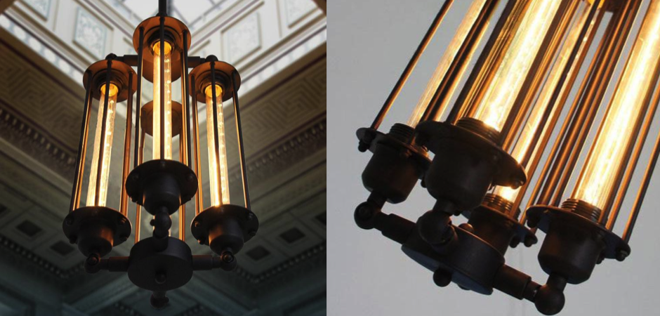 Подвесной светильник Loft Industrial Edison Cage Vertical Quatro Подвесной светильник Loft Industrial Edison Cage Vertical Quatro - Loft-Concept в Костроме