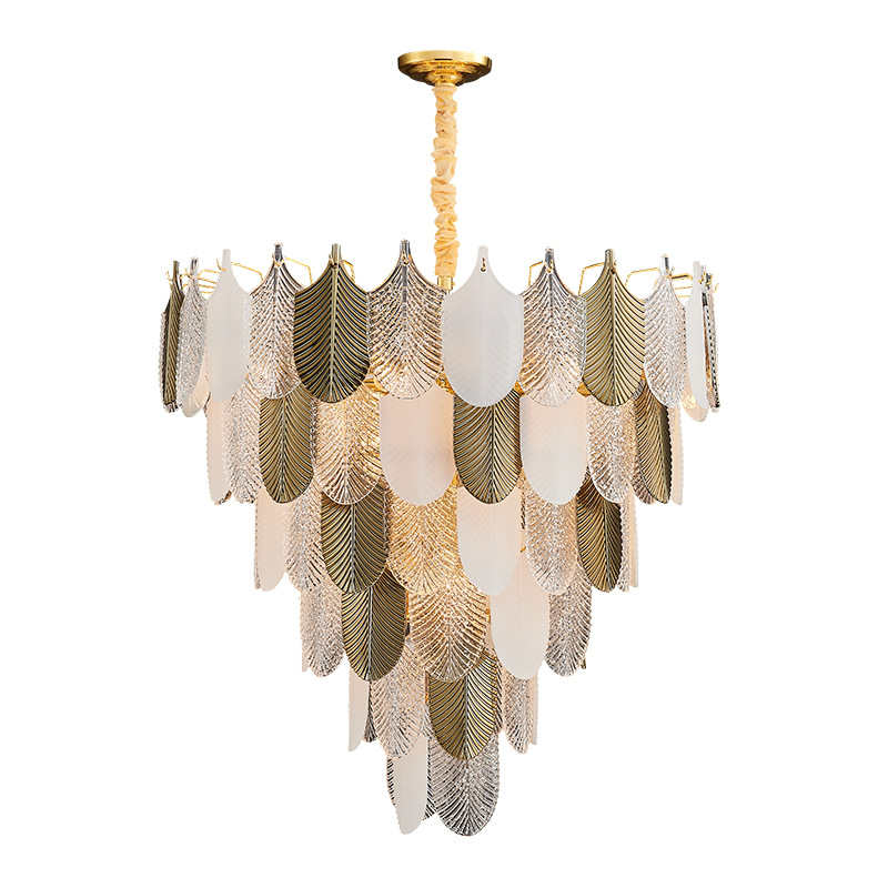 Люстра Abelia Chandelier Золотой Белый Прозрачный Люстра Abelia Chandelier Золотой Белый Прозрачный в Костроме | Loft Concept