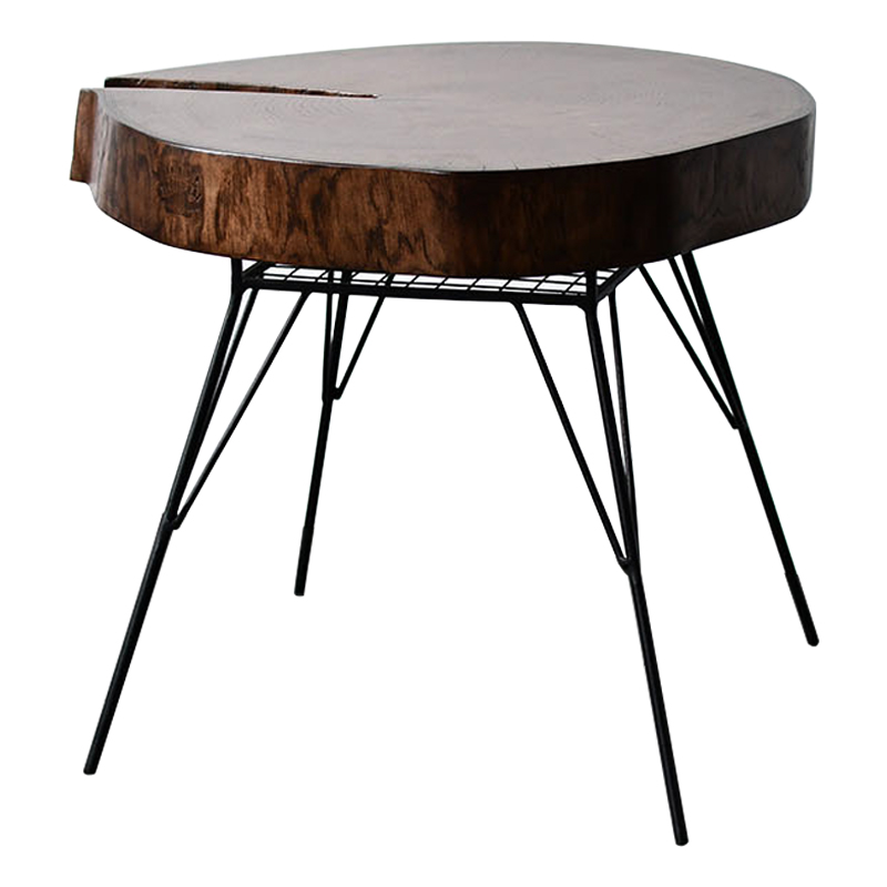 Кофейный стол Bains Industrial Metal Rust Coffee Table Коричневый Черный Кофейный стол Bains Industrial Metal Rust Coffee Table Коричневый Черный в Костроме | Loft Concept