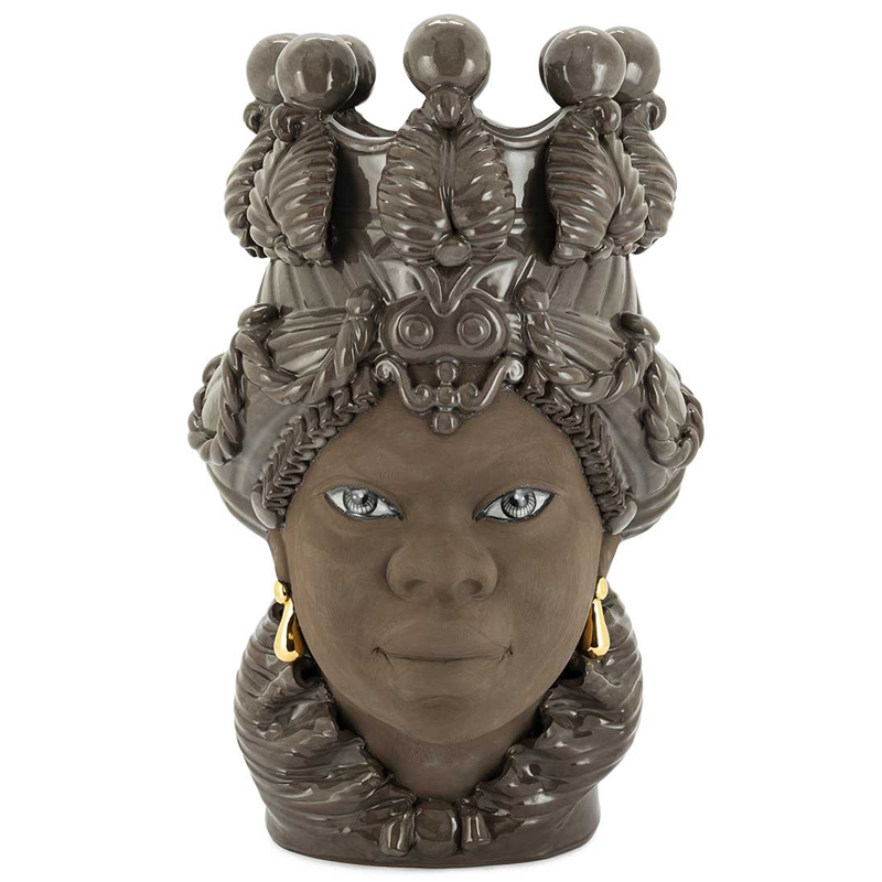 Ваза VASE MORO BIG LADY BLACK MUD Коричневый Ваза VASE MORO BIG LADY BLACK MUD Коричневый в Костроме | Loft Concept