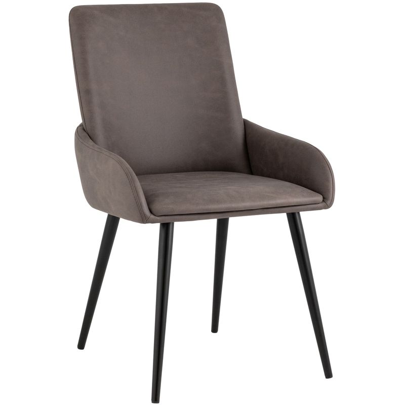 Стул Munchen Chair Коричневая Винтажная Экокожа Коричневый винтаж Черный Стул Munchen Chair Коричневая Винтажная Экокожа Коричневый винтаж Черный в Костроме | Loft Concept