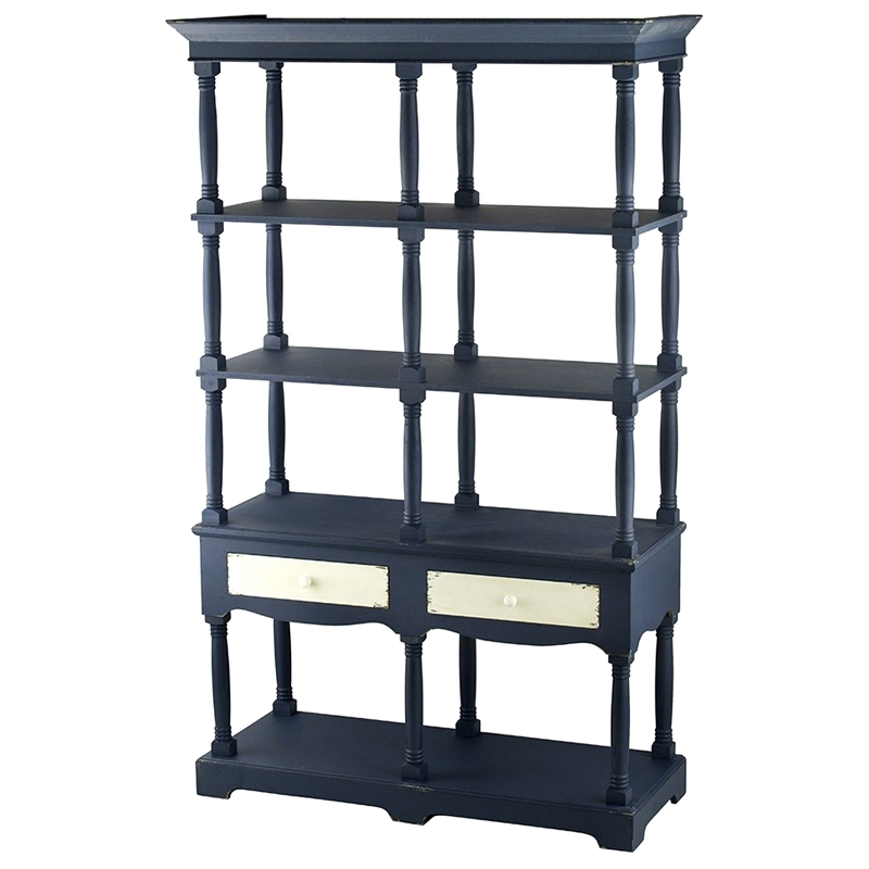 Винтажный Стеллаж Margery Blue Синий Винтажный Стеллаж Margery Blue Синий в Костроме | Loft Concept