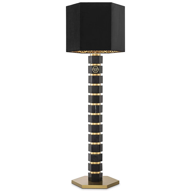 Торшер Philipp Plein Floor Lamp Hexagon Черный Золотой Коричневый Торшер Philipp Plein Floor Lamp Hexagon Черный Золотой Коричневый в Костроме | Loft Concept