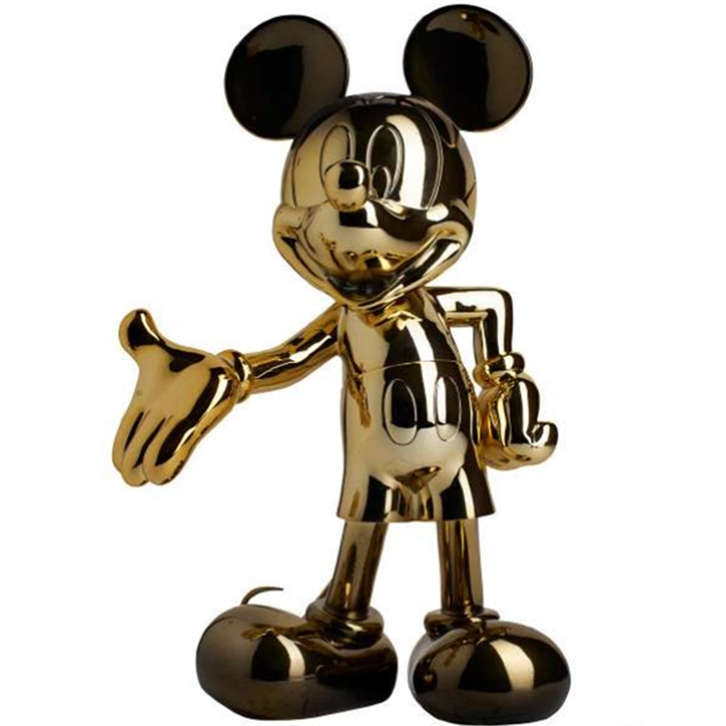 Статуэтка Mickey Mouse statuette gold Глянцевое золото Черный Статуэтка Mickey Mouse statuette gold Глянцевое золото Черный в Костроме | Loft Concept