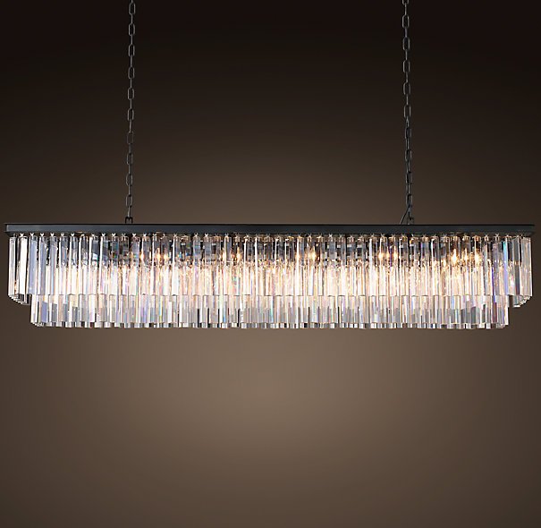Люстра RH 1920s Odeon Clear Glass Fringe Black iron 150 Черный Люстра RH 1920s Odeon Clear Glass Fringe Black iron 150 Черный в Костроме | Loft Concept