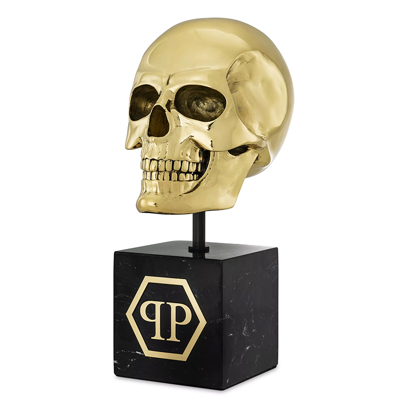 Статуэтка Philipp Plein Gold Skull L Черный Золотой Статуэтка Philipp Plein Gold Skull L Черный Золотой в Костроме | Loft Concept