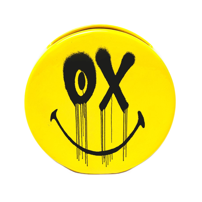 Ваза Seletti Ox Smiley Желтый Черный Ваза Seletti Ox Smiley Желтый Черный в Костроме | Loft Concept