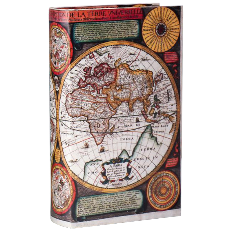 Шкатулка-книга Map of The World Book Box Мульти Шкатулка-книга Map of The World Book Box Мульти в Костроме | Loft Concept