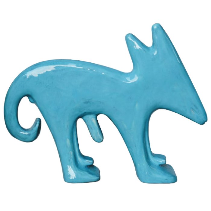 Керамическая собака Gerard Druye Ceramics Бирюзовый Керамическая собака Gerard Druye Ceramics Бирюзовый в Костроме | Loft Concept