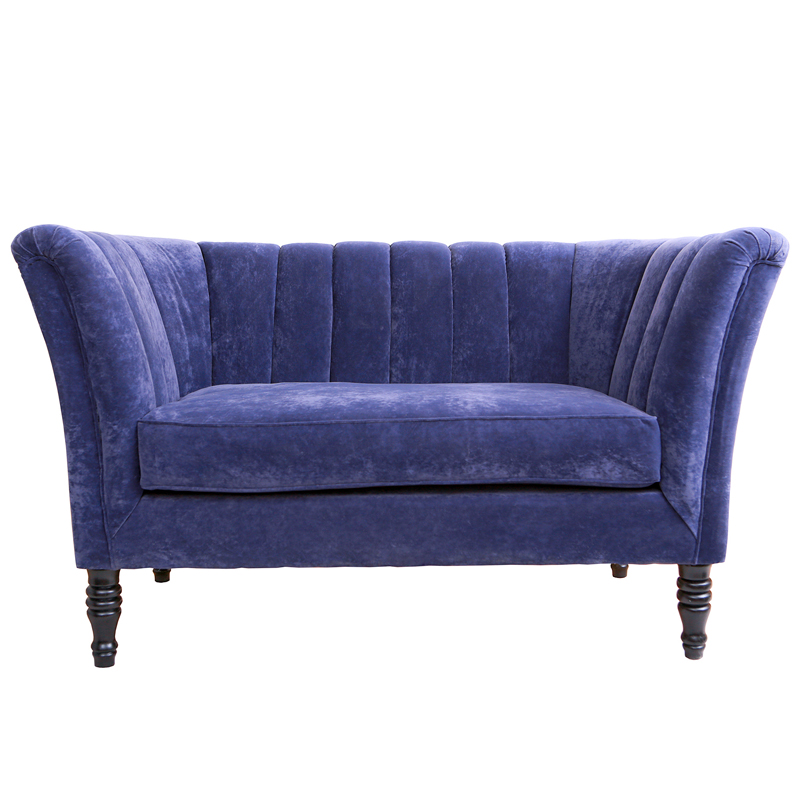 Диван Joffroi Sofa velour blue Синий Диван Joffroi Sofa velour blue Синий в Костроме | Loft Concept