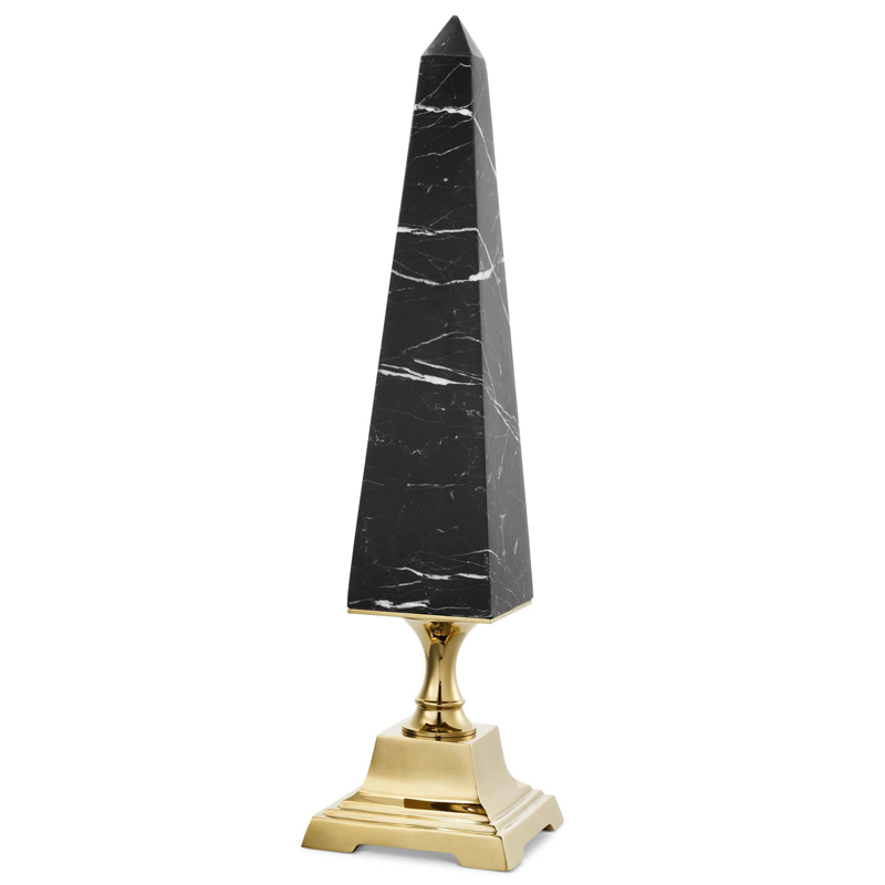 Аксессуар Eichholtz Obelisk Layford L Черный Мрамор Nero Глянцевое золото Аксессуар Eichholtz Obelisk Layford L Черный Мрамор Nero Глянцевое золото в Костроме | Loft Concept
