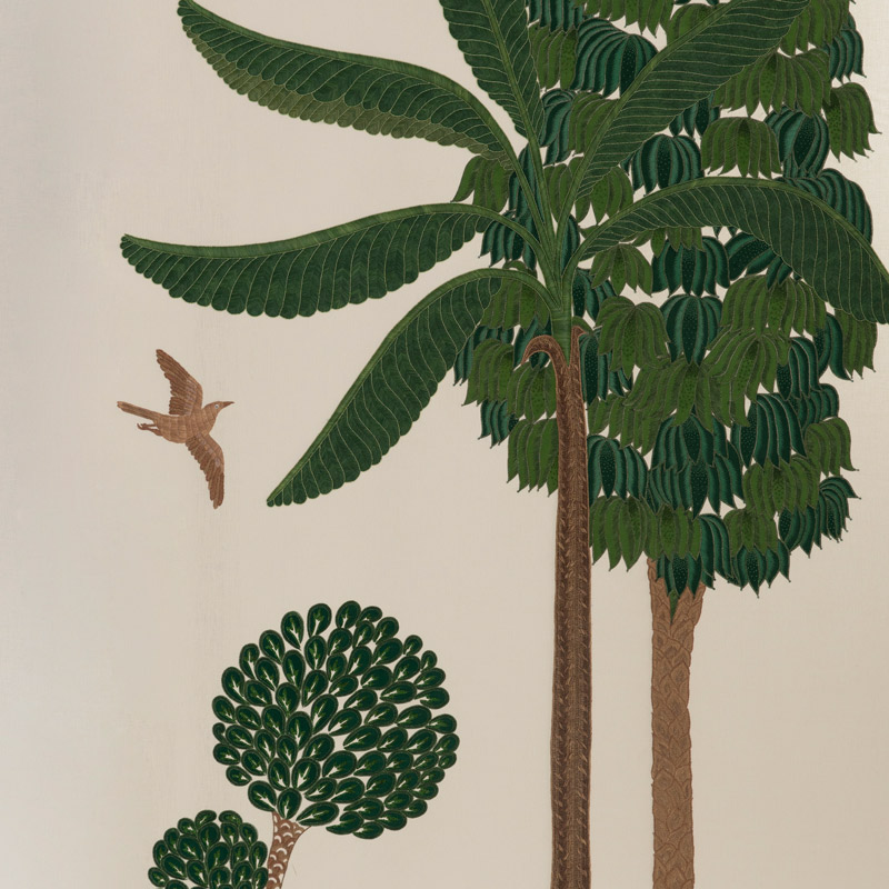 Обои ручная роспись Mughal Trees Original colourway on linen  в Костроме | Loft Concept 