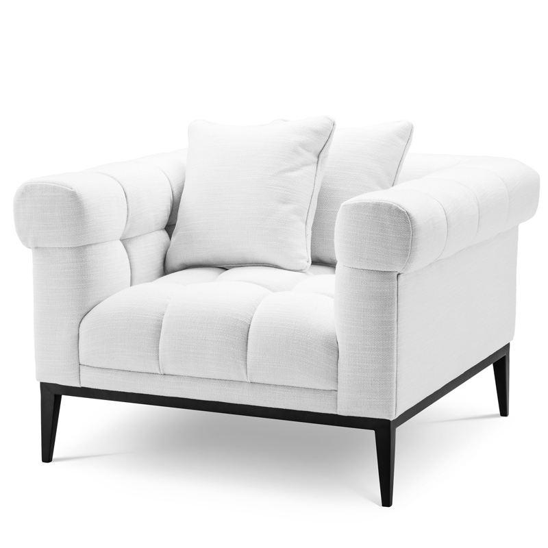 Кресло Eichholtz Chair Aurelio white Белый Черный Кресло Eichholtz Chair Aurelio white Белый Черный в Костроме | Loft Concept