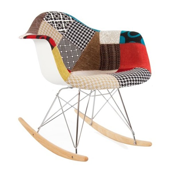 Кресло RAR Rocking Patchwork Мульти Кресло RAR Rocking Patchwork Мульти в Костроме | Loft Concept