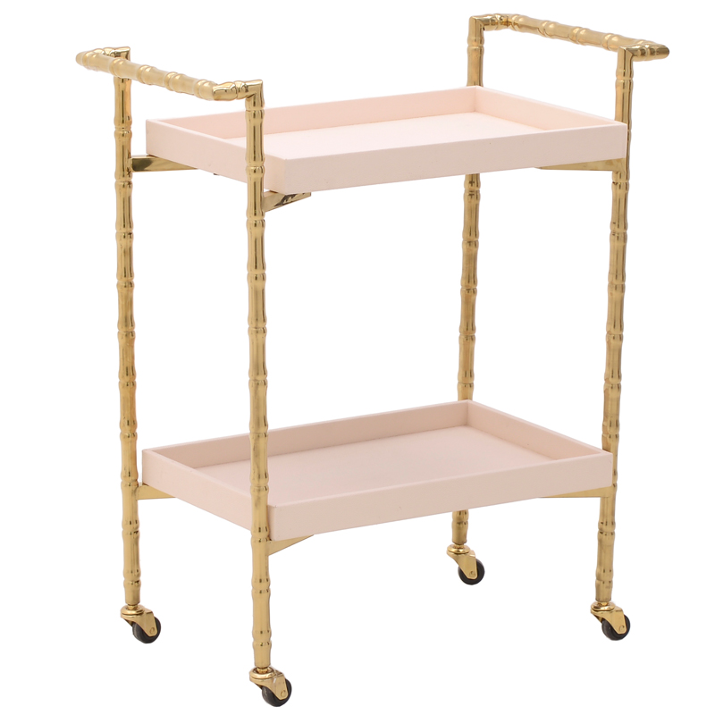 Приставной стол Shinobiya Table Розовый пастельный Глянцевое золото Приставной стол Shinobiya Table Розовый пастельный Глянцевое золото в Костроме | Loft Concept