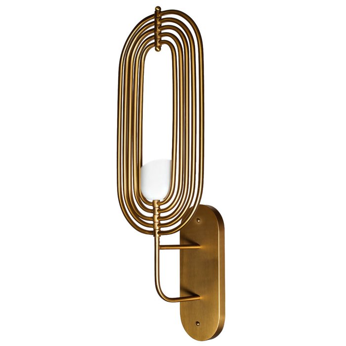 Бра Delightfull TURNER WALL LIGHT Глянцевое золото Белый Бра Delightfull TURNER WALL LIGHT Глянцевое золото Белый в Костроме | Loft Concept