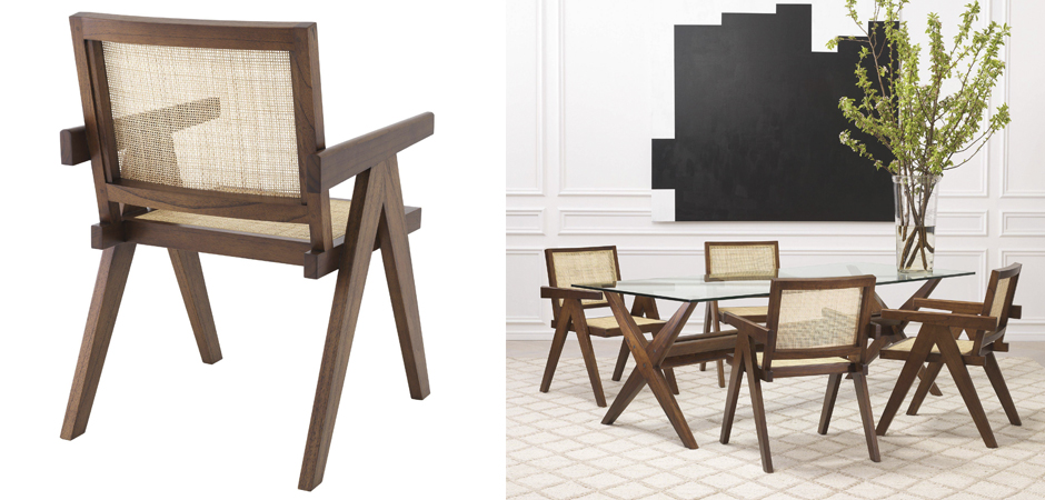 Стул Eichholtz Dining Chair Aristide brown Стул Eichholtz Dining Chair Aristide brown - Loft-Concept в Костроме