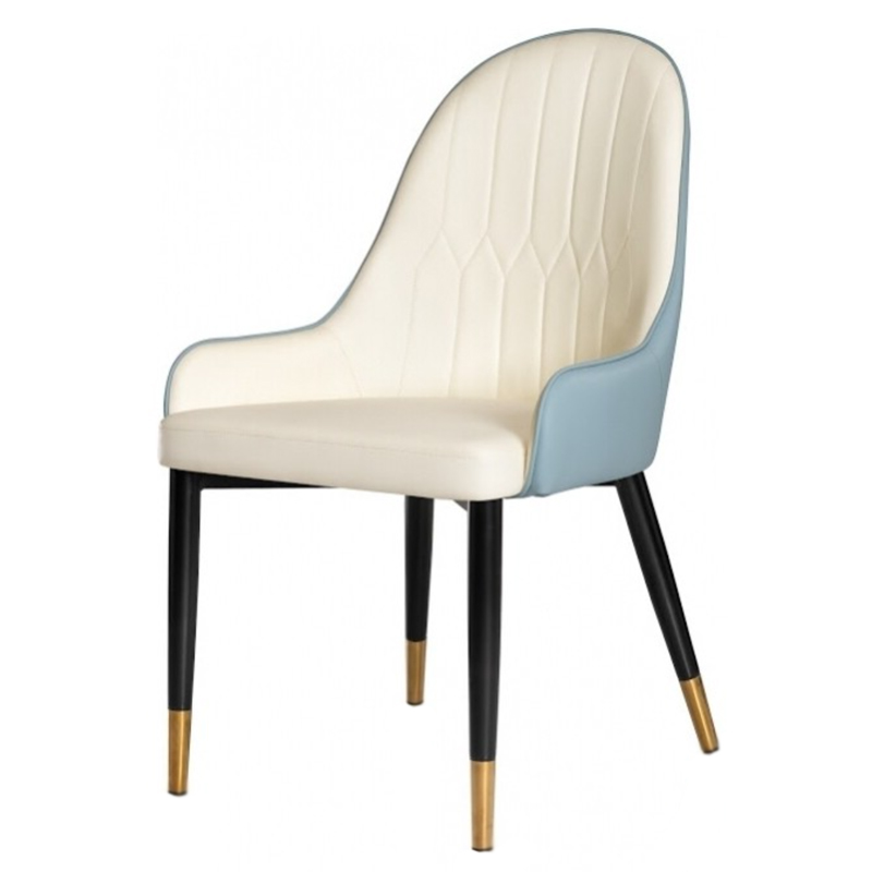 Стул Helen Chair Белый Латунь Голубой Черный Стул Helen Chair Белый Латунь Голубой Черный в Костроме | Loft Concept