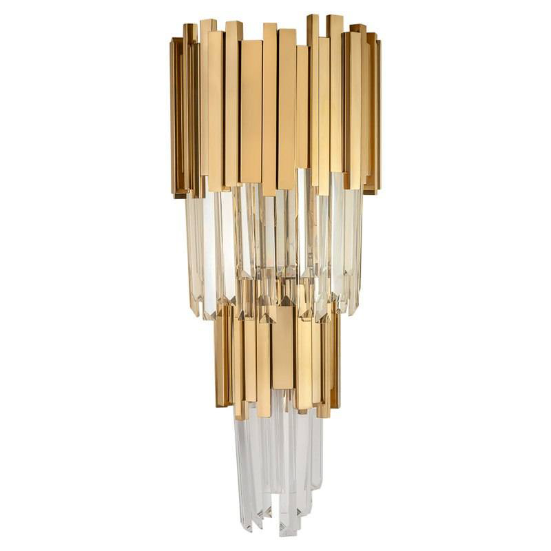 Бра Luxxu Modern Cascade Wall Lamp Gold 58 Золотой Прозрачное Стекло Бра Luxxu Modern Cascade Wall Lamp Gold 58 Золотой Прозрачное Стекло в Костроме | Loft Concept