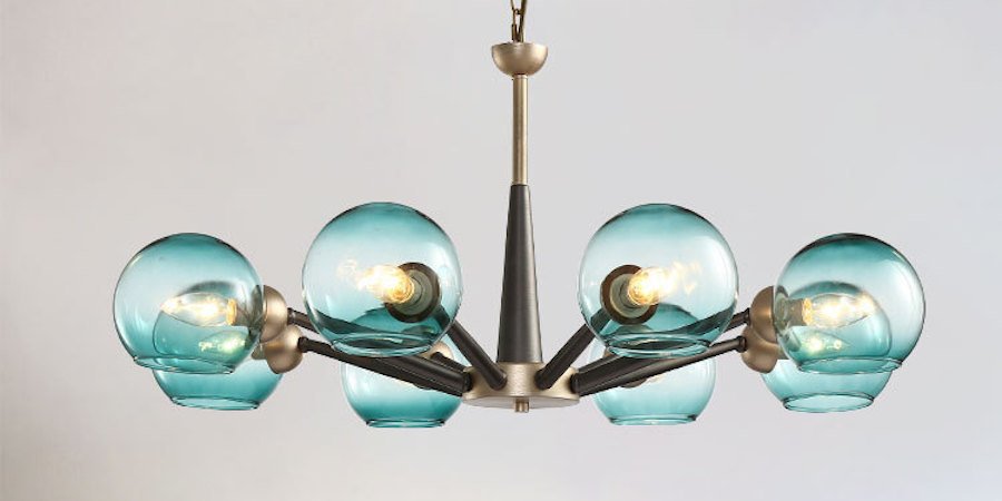 Люстра Thalia chandelier Blue glass Люстра Thalia chandelier Blue glass - Loft-Concept в Костроме
