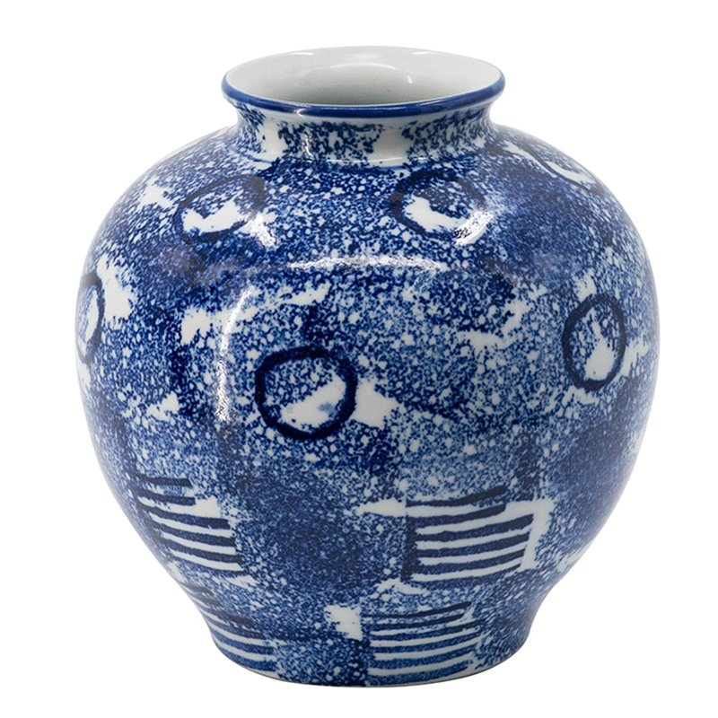 Ваза Abstraction Vase Синий Белый Ваза Abstraction Vase Синий Белый в Костроме | Loft Concept