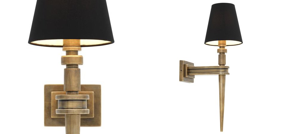 Бра Wall Lamp Waterloo Single Brass Бра Wall Lamp Waterloo Single Brass - Loft-Concept в Костроме
