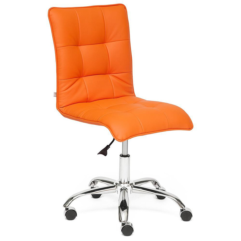 Кресло Deborah eco-leather orange Оранжевый Хром Кресло Deborah eco-leather orange Оранжевый Хром в Костроме | Loft Concept