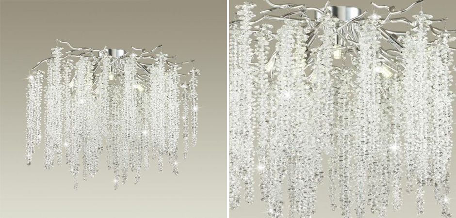 Люстра Хрустальная Fairy Tree Silver на 8 ламп Люстра Хрустальная Fairy Tree Silver на 8 ламп - Loft-Concept в Костроме