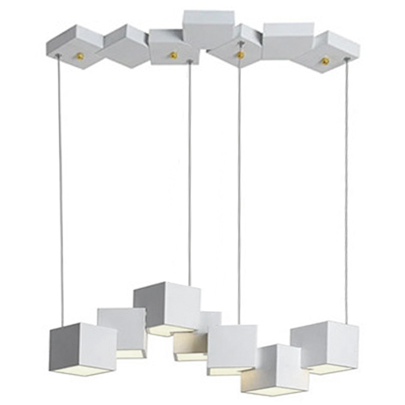 Дизайнерский светодиодный светильник Белый Eight Squares Lamp Белый Дизайнерский светодиодный светильник Белый Eight Squares Lamp Белый в Костроме | Loft Concept