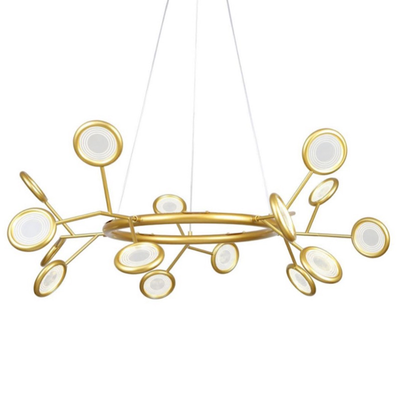 Люстра Gold Bendik Lighting Прозрачный Золотой в Костроме | Loft Concept 