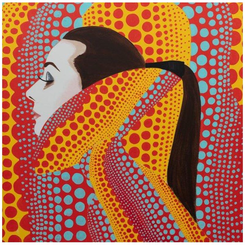 Картина She Dreamed of Kusama in Red and Yellow Мульти Картина She Dreamed of Kusama in Red and Yellow Мульти в Костроме | Loft Concept
