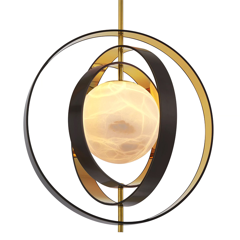 Люстра Eichholtz Chandelier Pearl Золотой Черный Люстра Eichholtz Chandelier Pearl Золотой Черный в Костроме | Loft Concept