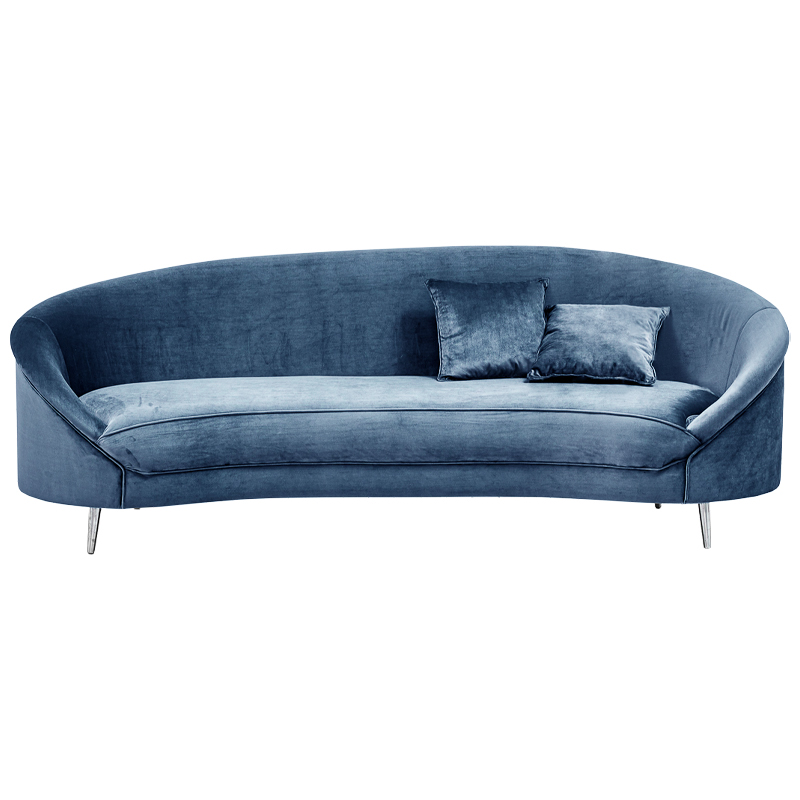 Диван Paulet Sofa blue Серый Хром Диван Paulet Sofa blue Серый Хром в Костроме | Loft Concept