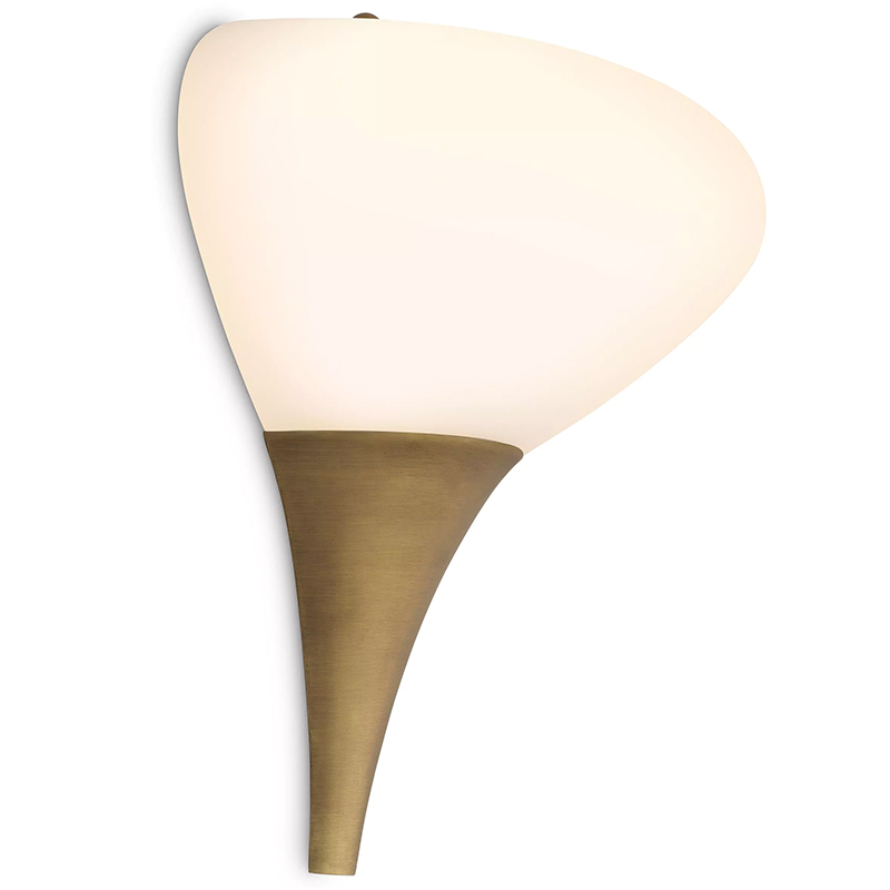 Бра Eichholtz Wall Lamp Duco Латунь Белый Бра Eichholtz Wall Lamp Duco Латунь Белый в Костроме | Loft Concept
